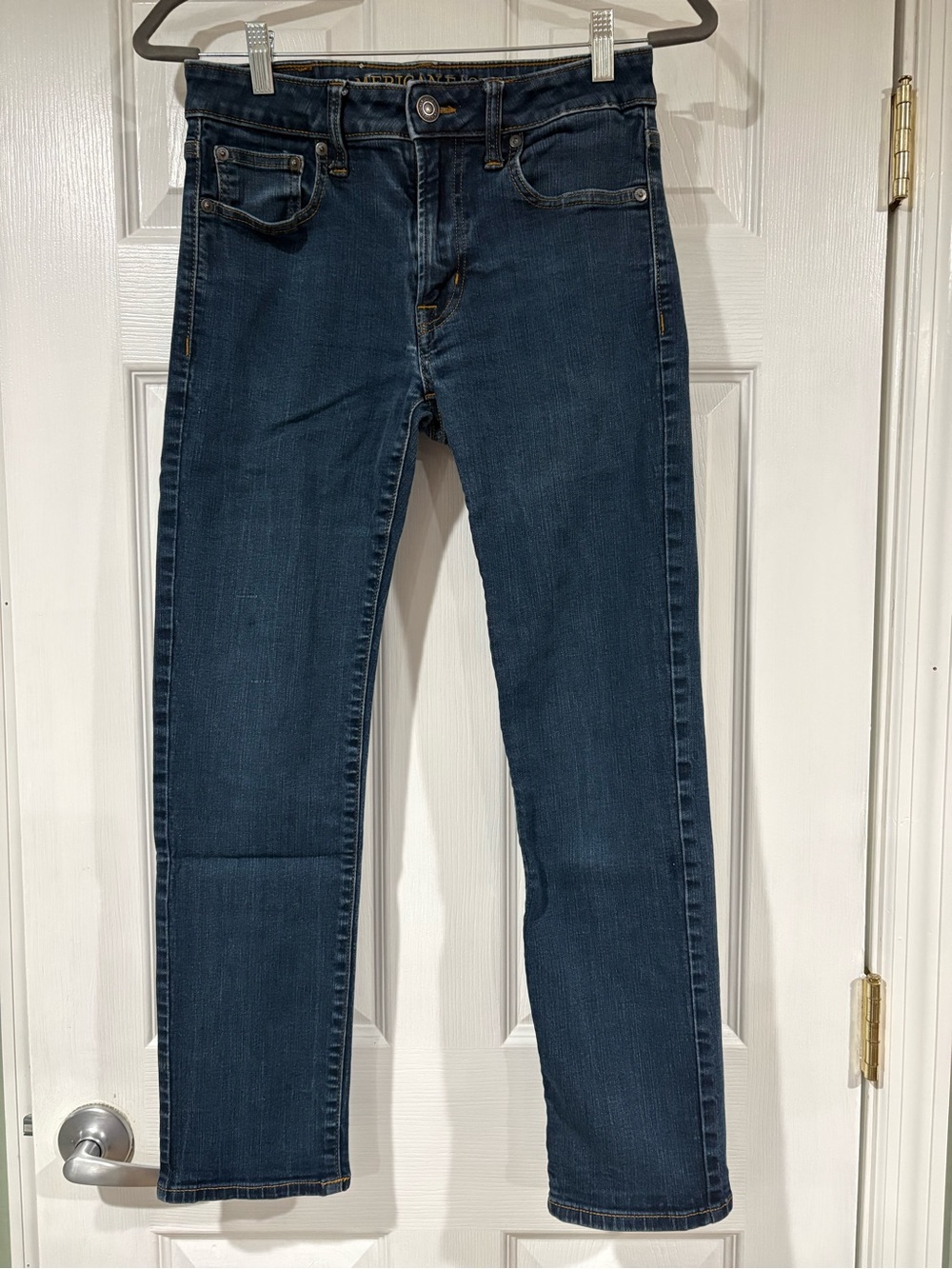 American Eagle Outfitters Men's Extreme Flex Slim Straight Jeans - Rustic Blue